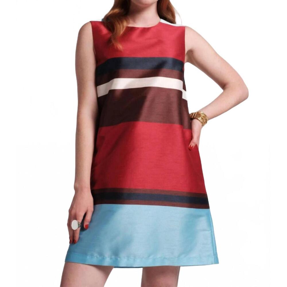 NEW FRANCES VALENTINE sylvie shift dress in sublime stripe